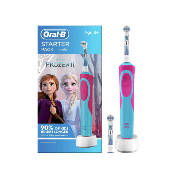 مسواک برقی کودک اورال بی سری Starter Pack طرح Frozen به همراه یک عدد سری یدک